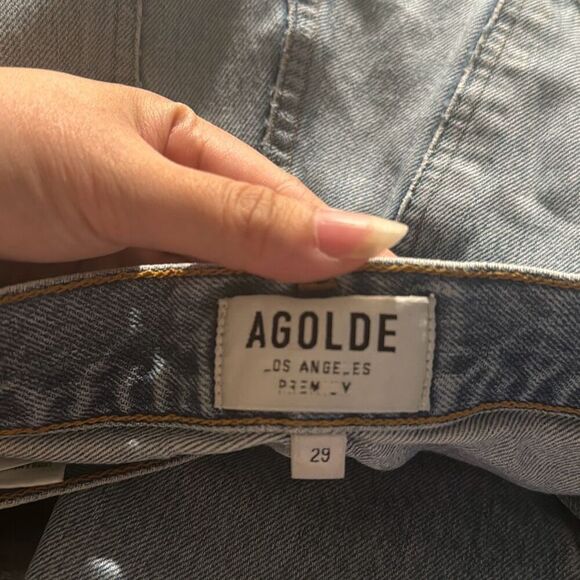 AGOLDE jamie Style A045-813 High Rise Skinny Jeans Distressed Size 29” Women GUC - Picture 4 of 10